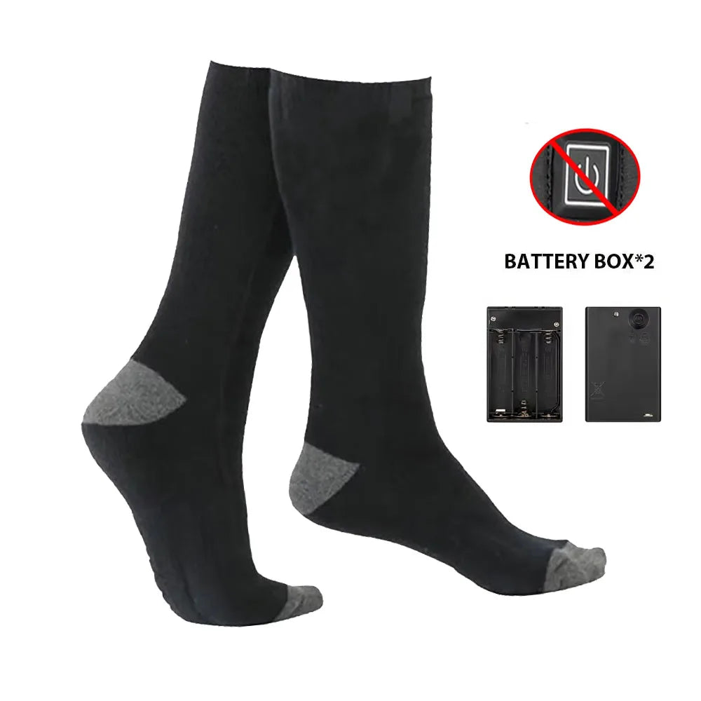 Showlu Smart General electric heated socks with rechargeable warming technology, perfect for winter cold weather.