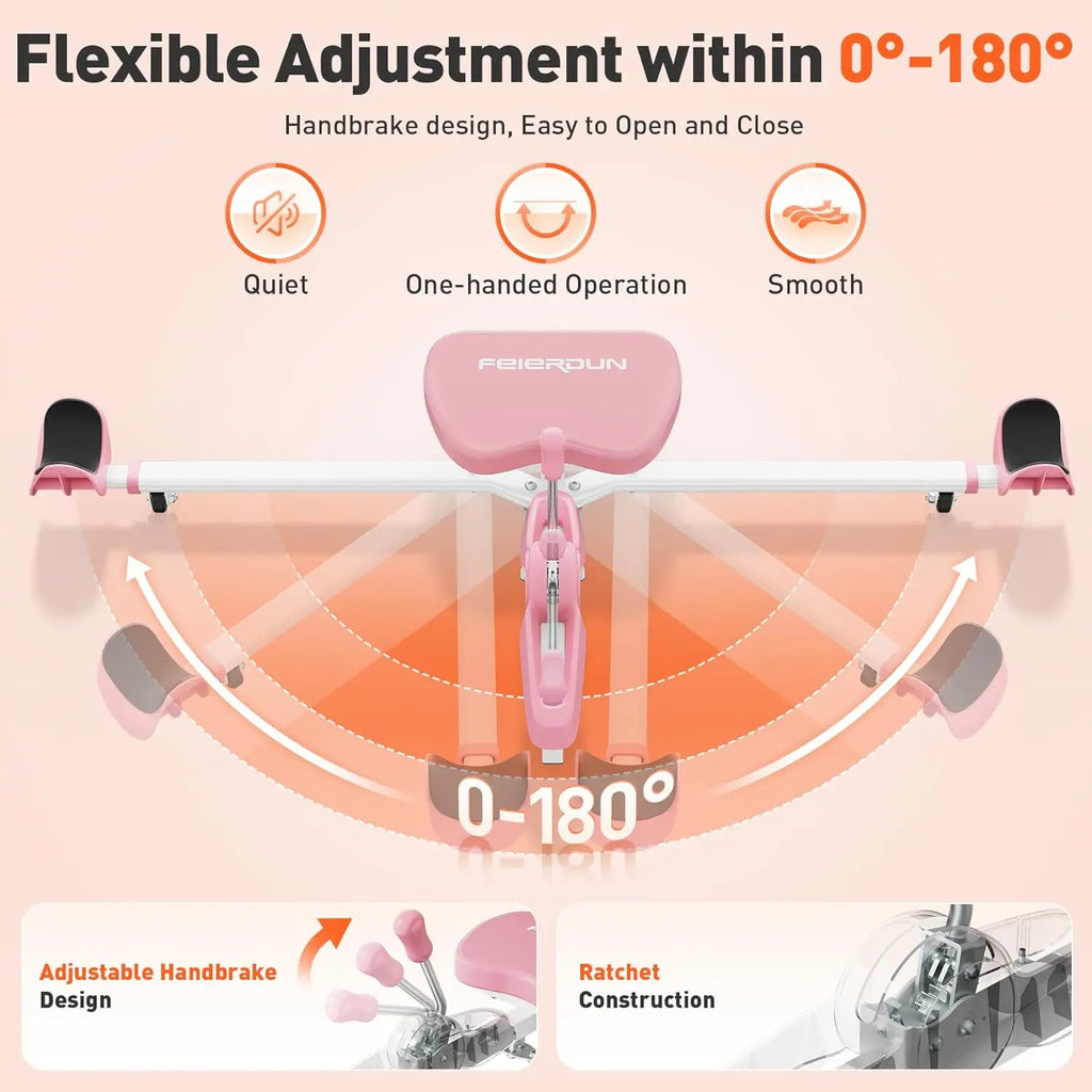 Showlu Smart General portable leg stretcher for flexibility training, featuring heavy-duty design for hip relief and yoga stretching.