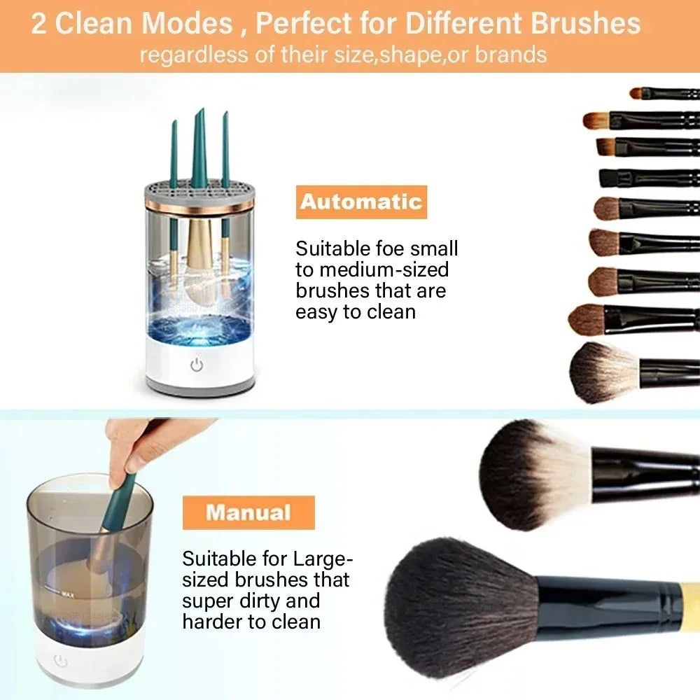 Showlu Smart General makeup brush dryer machine drying a makeup brush with a sleek, compact design