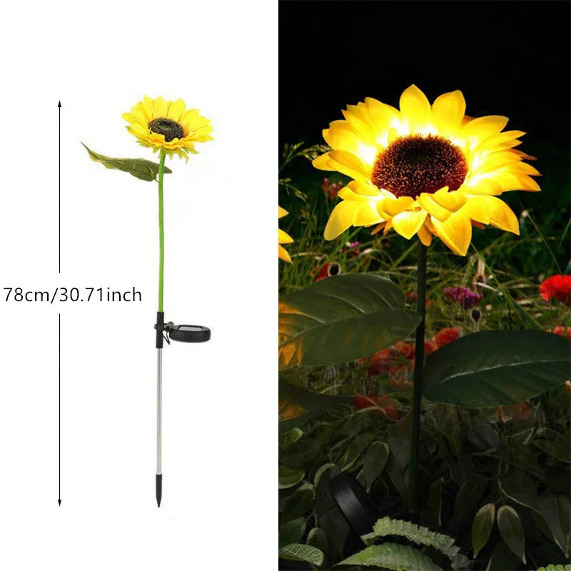 Solar Sunflower LED garden light by Showlu Smart General, showing a decorative sunflower-shaped solar-powered outdoor light.