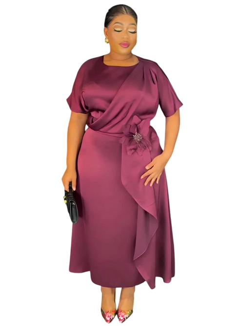 African long dress for women by SHOWLU FASHION STORE, elegant wedding and party maxi gown with vibrant traditional design.