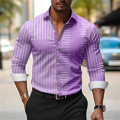 2026 Men's Long-sleeved Shirt Simple Casual Long-sleeved Tops Fall Fashion Men's Streetwear Men's Temperament Office Shirt