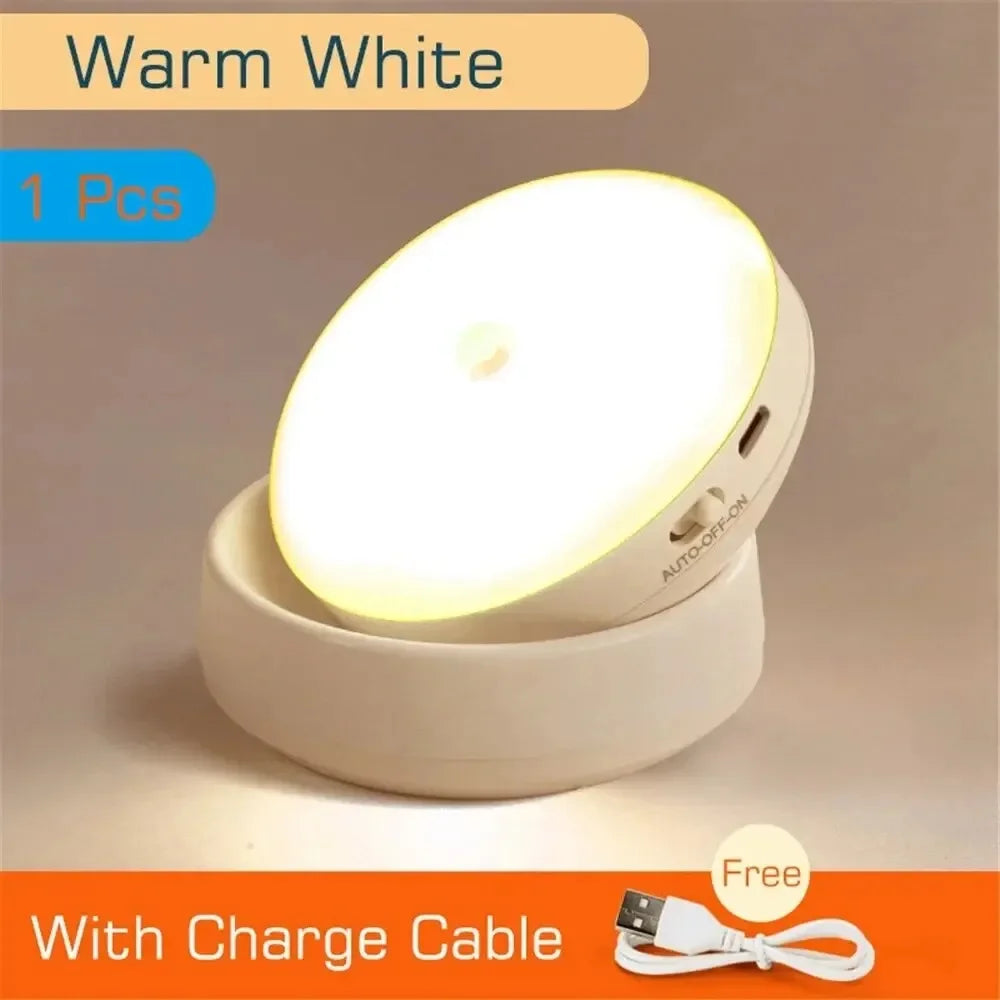 Showlu Smart General 360° Motion Sensor Night Light with adjustable brightness and automatic lighting for hallways and rooms.