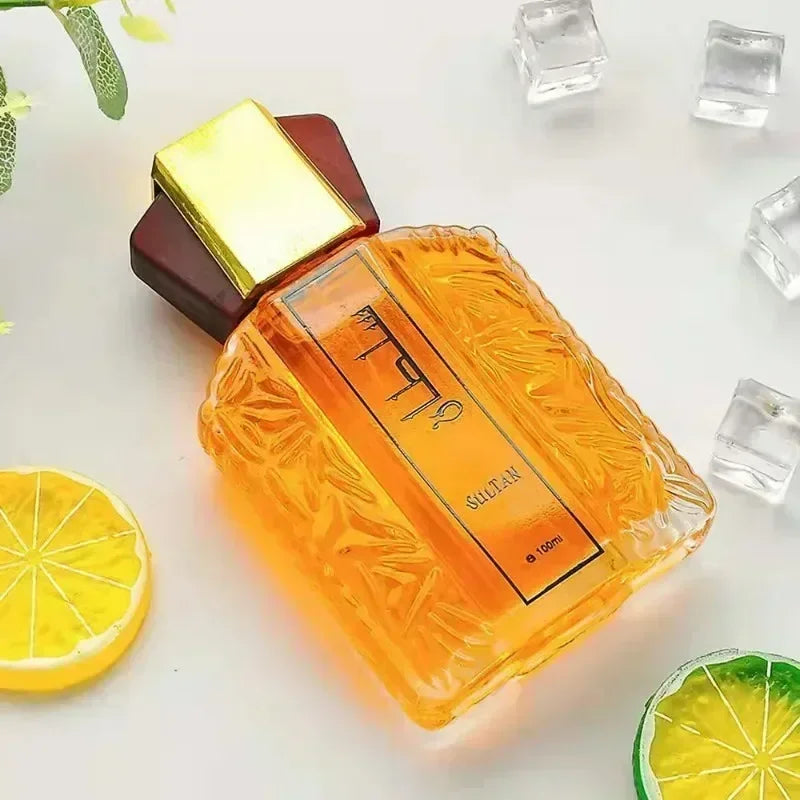 Okeny's Arabic Style EDP perfume for men in 100ml bottle, featuring floral notes and long-lasting fragrance, shown in the image.