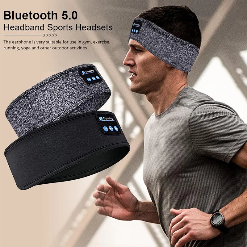 Showlu Smart General Bluetooth sleep headphones with soft fabric ear cups and headband, designed for comfortable sleep and audio relaxation.