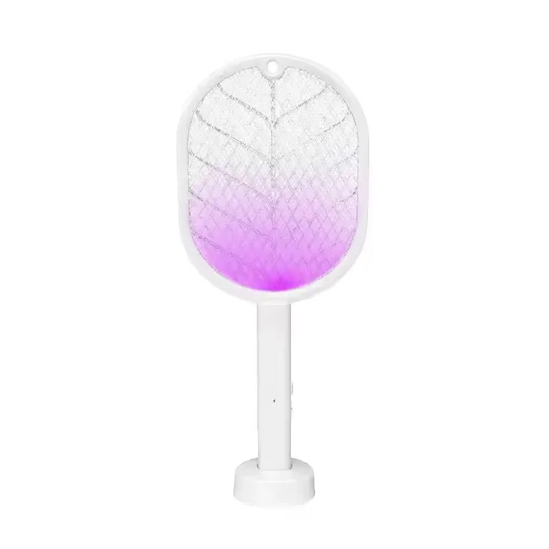 Showlu Smart General USB rechargeable electric mosquito swatter racket with a mesh grid and ergonomic handle for pest control.