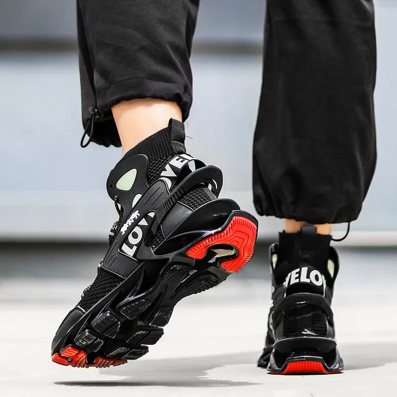 Men's casual sneakers by Showlu Fashion Store, breathable and stylish athletic shoes for running, walking, and everyday wear.