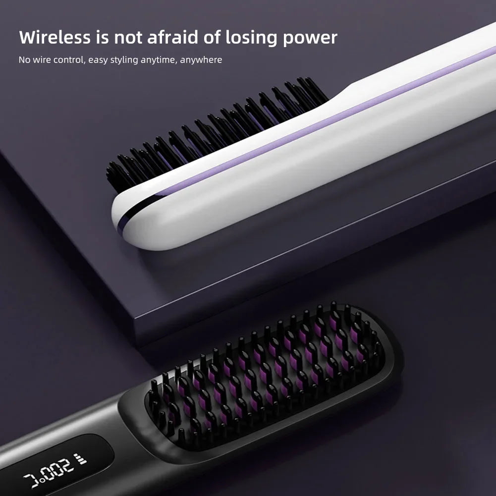 Showlu Smart General cordless hair straightener comb with fast heating and 35W power, shown in the image.