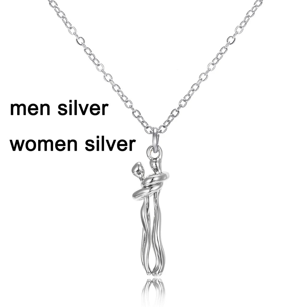 Fashion hugging necklace choker with pendant, stylish jewelry for men and women, perfect gift for lovers and couples