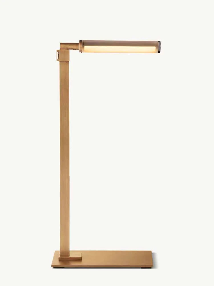 Orsay medium bronze floor lamp with LED light, 55 inches tall, featuring a modern design and sleek bronze finish.