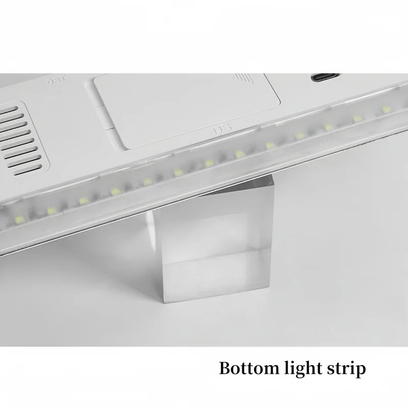 Showlu Smart LED digital alarm clock with mood light, temperature display, and sleek modern design.