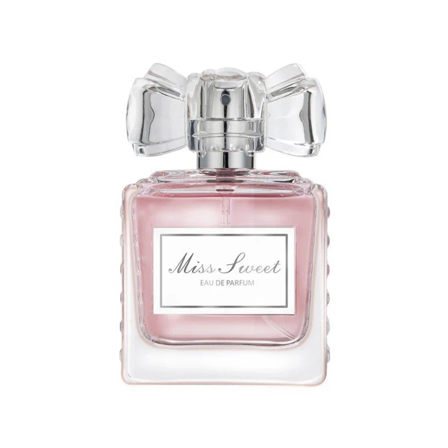 Long-lasting floral eau de parfum for women featuring rose and peach notes, in a 50ml bottle.
