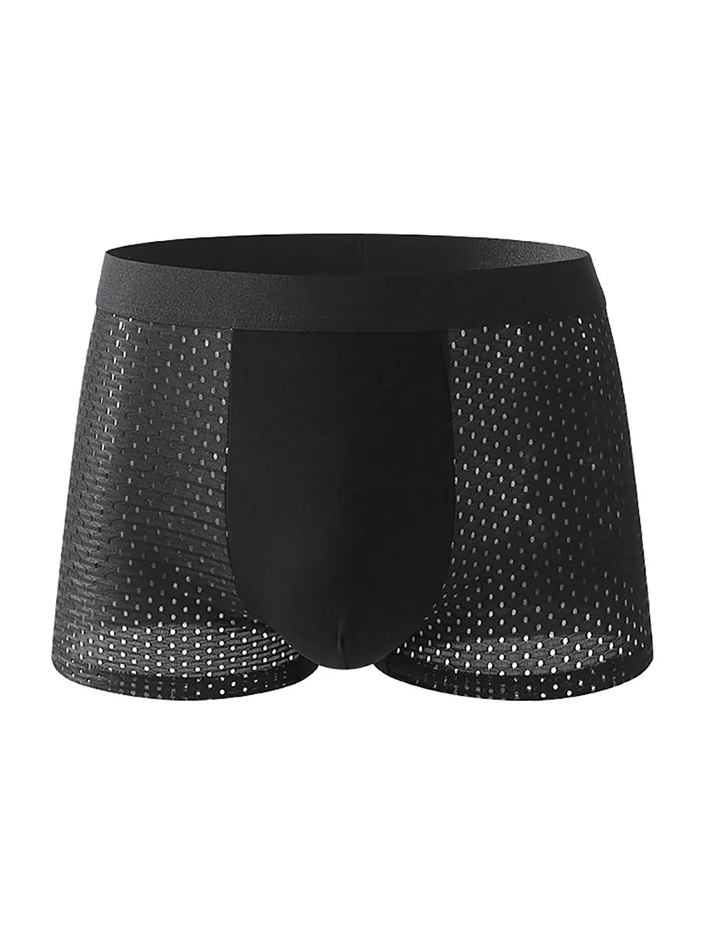Showlu men's ice silk mesh boxer shorts in an 8-pack, breathable and lightweight men's underwear set, displayed in a product image.