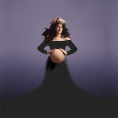 Sexy Maternity Photoshoot Dress Woman Lace Tops Tulle Skirt Pregnancy Photography Sets For Pregnant Women Baby Shower Maxi Gown