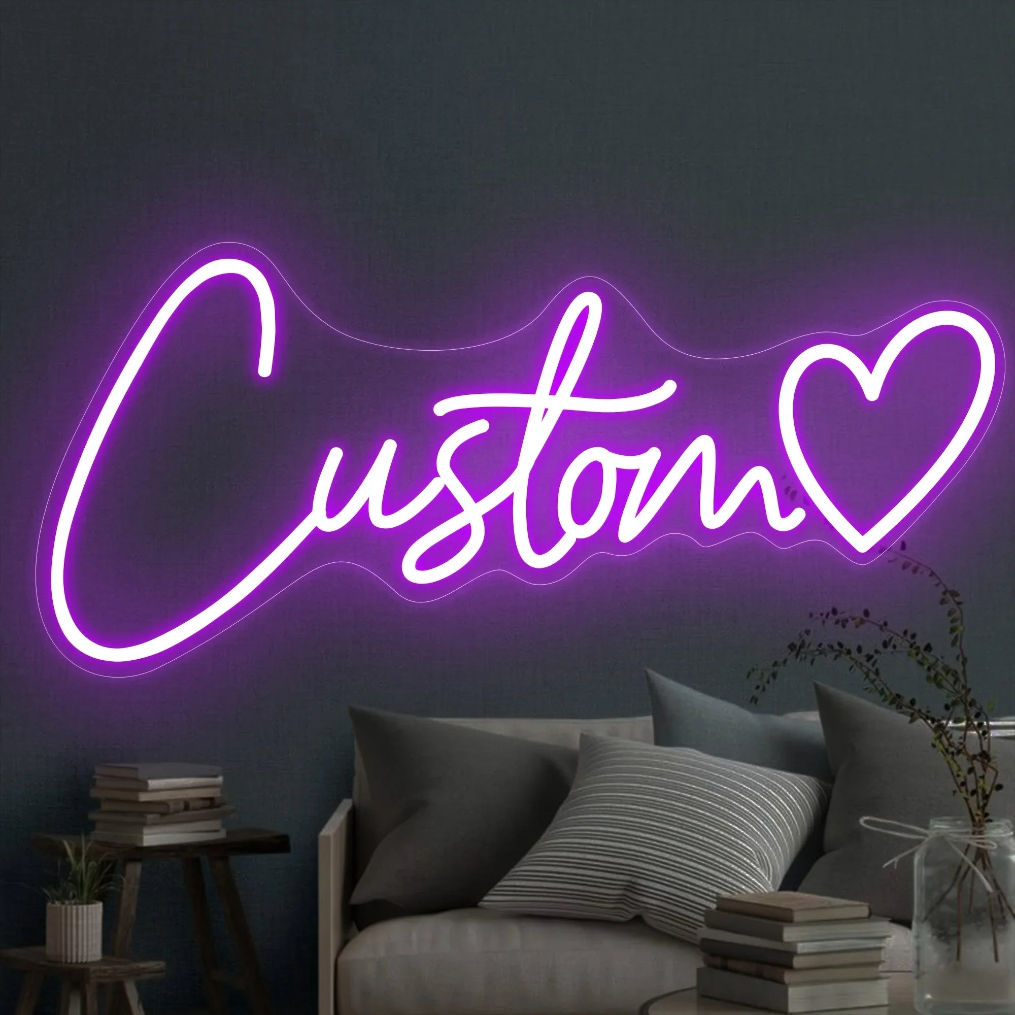 Custom LED neon sign by Showlu Smart General glowing with vibrant colors and stylish design for modern decor.