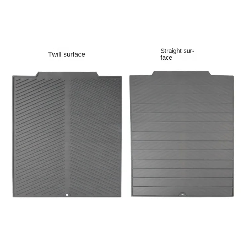 Showlu Smart General silicone sink protector mat with multiple drainage holes, designed to protect sink surfaces and hold kitchen items.