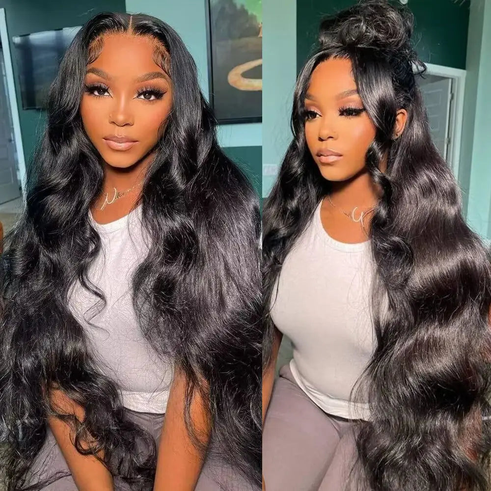Body Wave Human Hair Wigs For Black Women 40 Inch Lace Front Human Hair Wig Brazilian Pre Plucked 13x4 13x6 Hd Lace Frontal Wig
