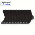 10/30 Pairs of High-Quality Soft and Comfortable Men's Running Socks Summer Sweat Wicking and Breathable Basketball Sports Socks