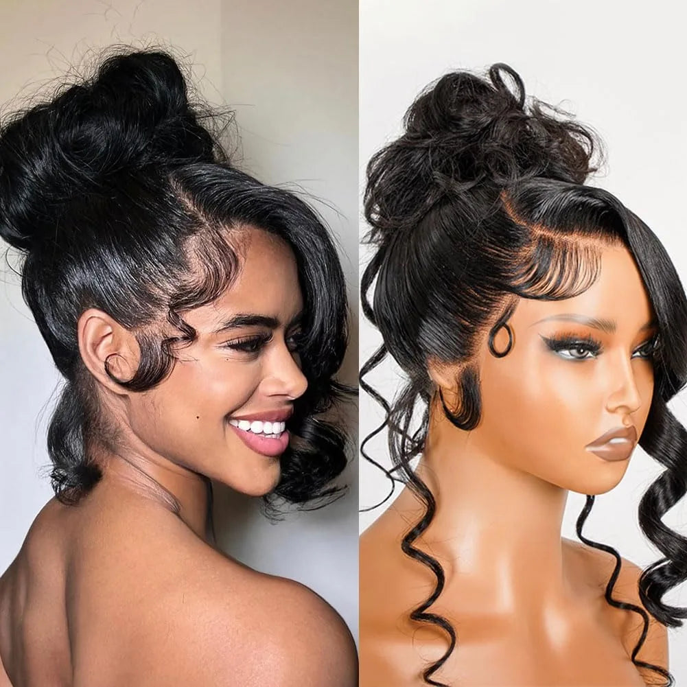 Hidden strap body wave 360 HD full lace front wig by Showlu Fashion, human hair, pre-plucked, glueless Brazilian virgin wig with drawstring