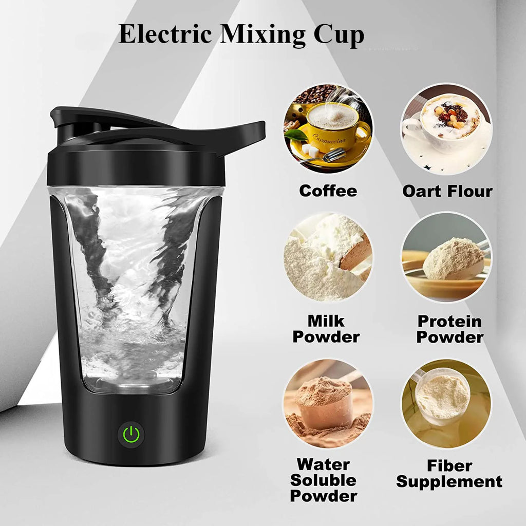 450ml Portable Electric Protein Shaker Bottle and Mixer Cup