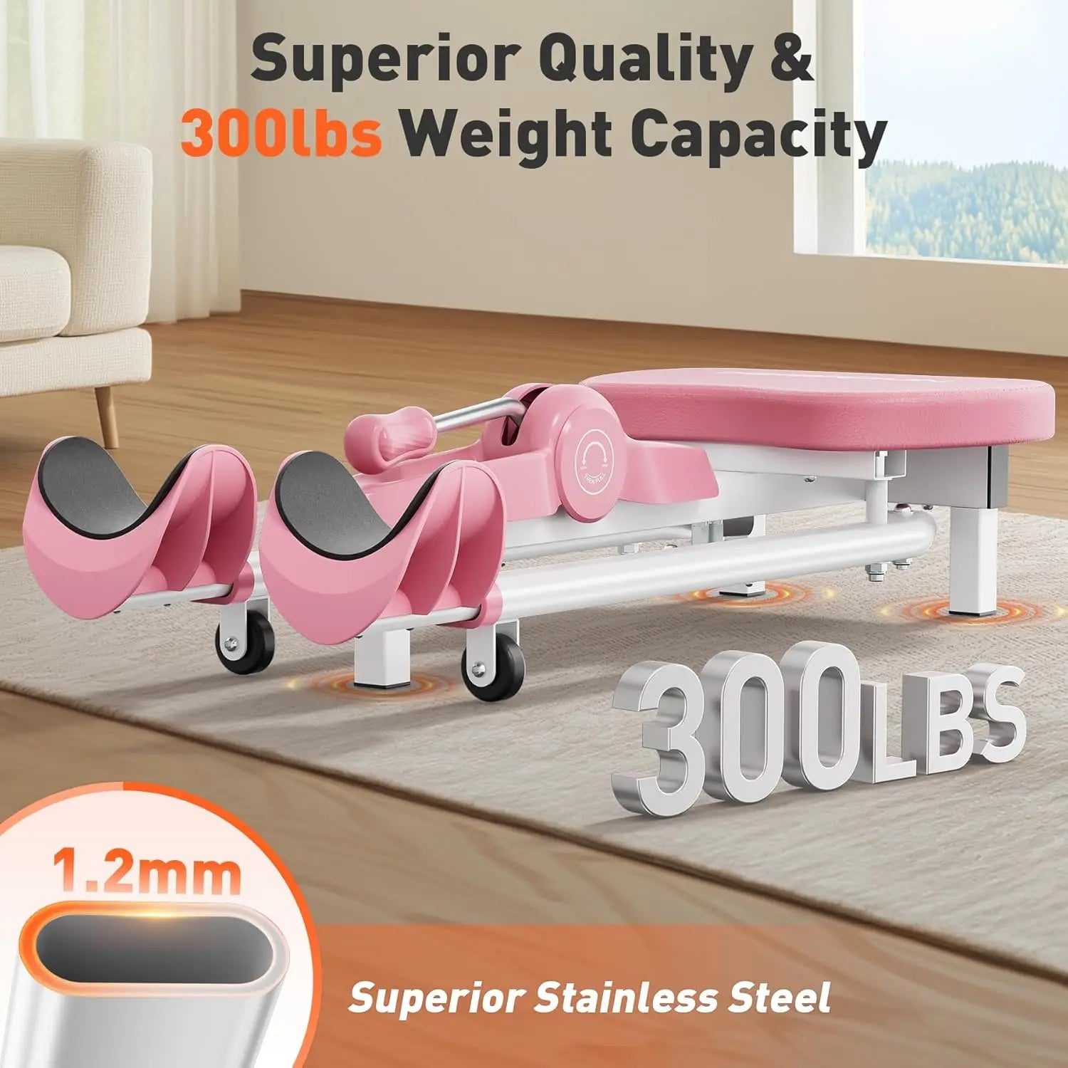 Showlu Smart General FEIERDUN portable leg stretcher for hip flexibility, featuring a heavy-duty design for home gym split training and yoga.