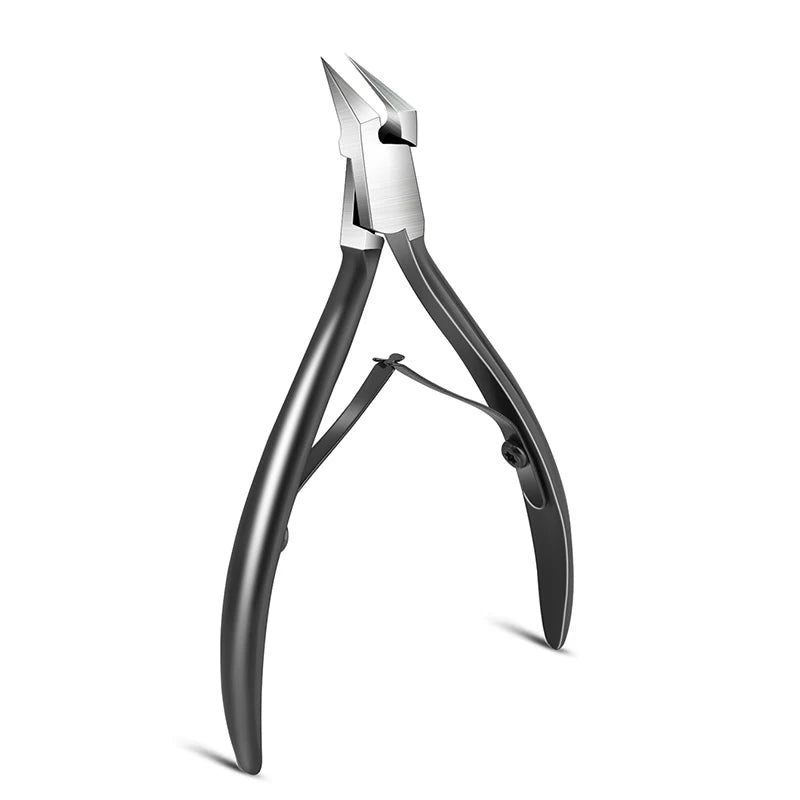 Showlu Fashion Store professional stainless steel toe nail clipper for ingrown and thick toenails, designed for precise trimming.