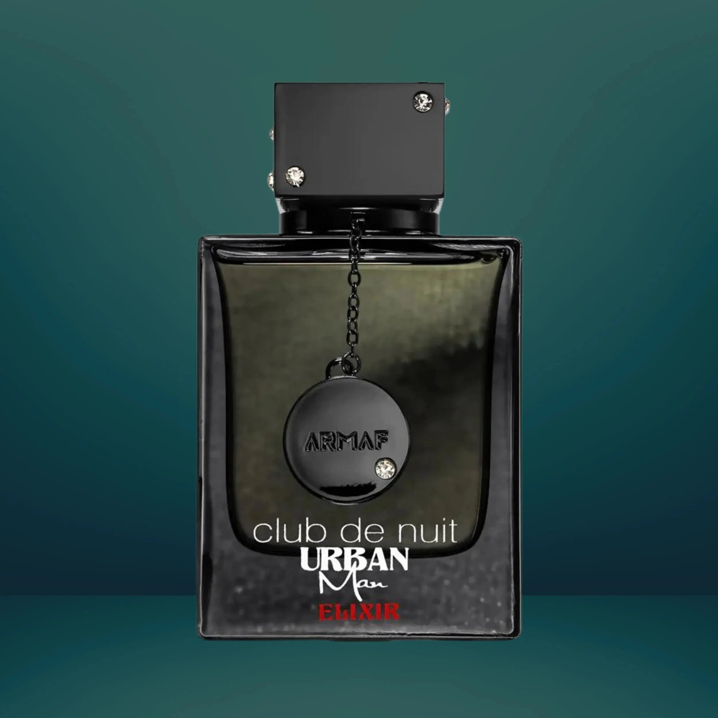 Armaf Club De Nuit Urban Man Elixir EDP perfume bottle, 105ml, men's fragrance with sleek design and modern packaging.