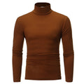 Slim fit men's thermal underwear top with turtleneck and long sleeves, designed for warmth and comfort by SHOWLU FASHION STORE