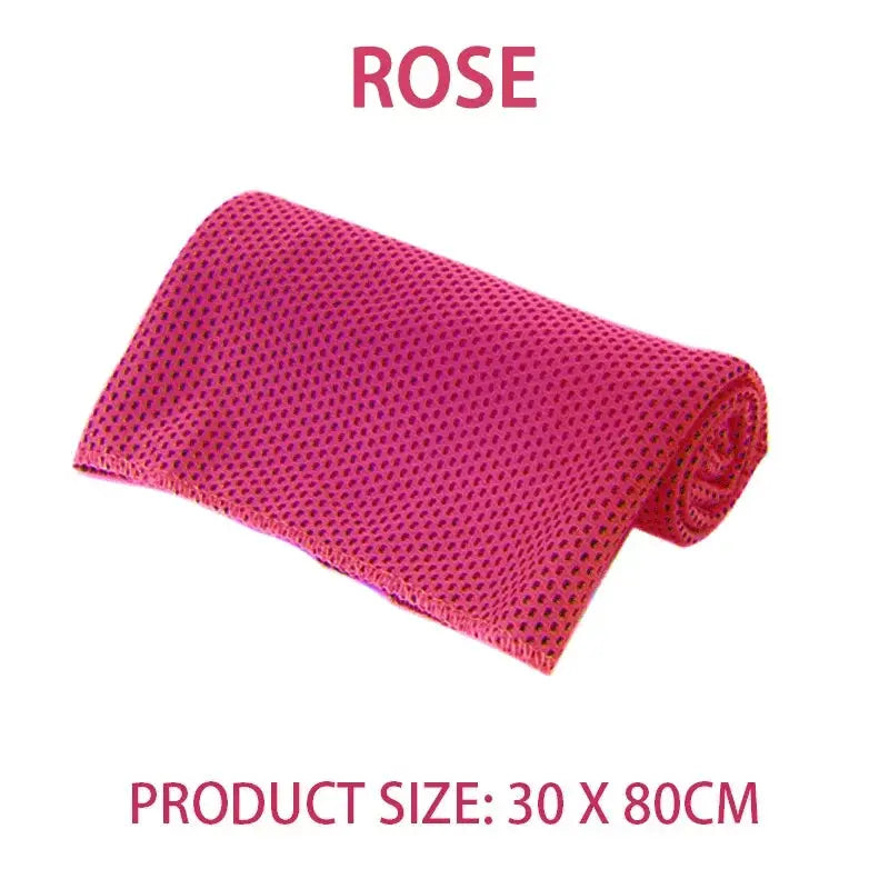 Soft microfiber sports towel by Stone's Store, quick-drying, super absorbent, lightweight for gym, swimming, yoga, beach, and camping.