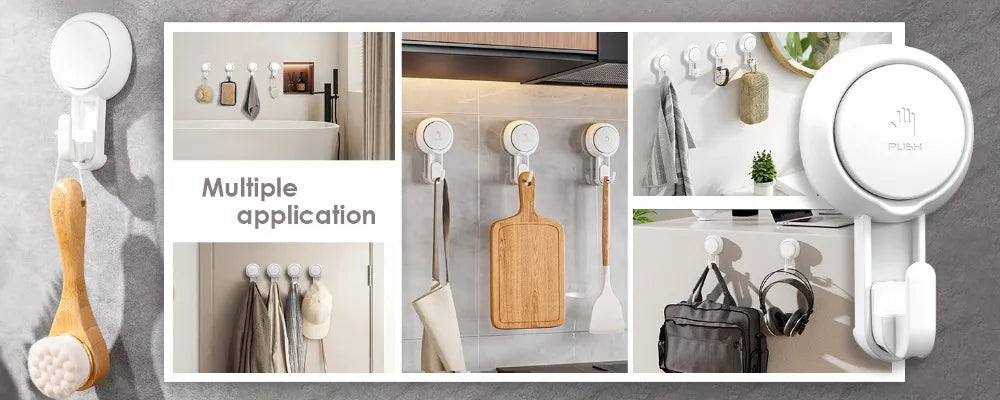 Showlu Smart General wall mounted storage hooks attached to a wall, ideal for organizing tools and accessories.