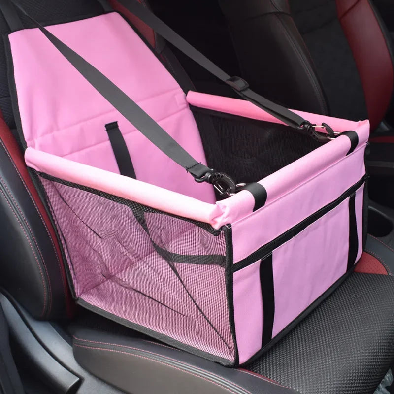 Showlu Waterproof Mesh Pet Car Seat Bag and Folding Dog Travel Mat, featuring breathable mesh and durable waterproof material.