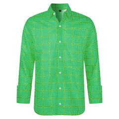 2025 Men's Long Sleeve Shirt Casual Plaid Color Summer New 3D Printed Lapel Shirt Men and Women Fashion Unisex Clothing Tops