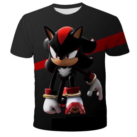 T-shirt 2025 Children's Clothes Sonic 3D for Kids Boys and Girls Cartoon Printing Animation Cosplay Clothing Accessories