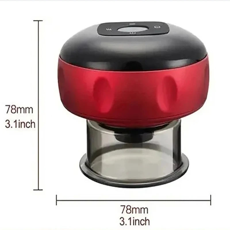 HOMEFISH Electric Vacuum Cupping Massager with heating, Showlu Fashion, for body therapy and Gua Sha massage treatment.