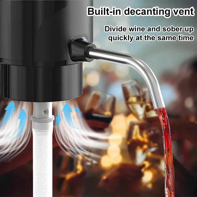 Showlu Smart General electric wine aerator dispenser with USB automatic pourer and sleek design for enhanced wine tasting.