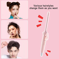 9mm Mini Hair Curler Wand Fast Heating 25W