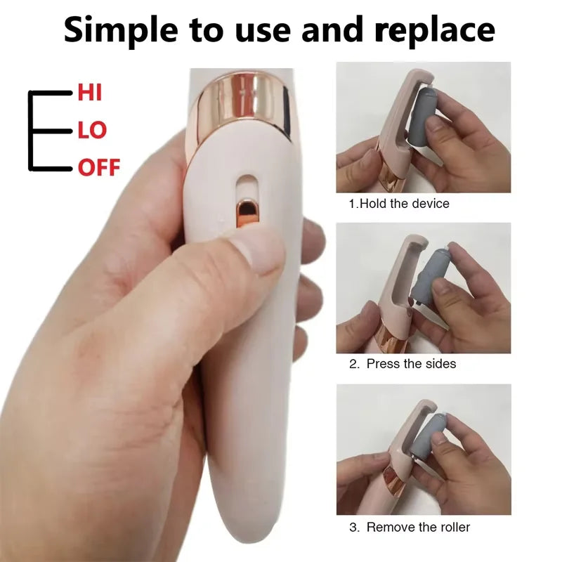 Showlu Smart General rechargeable electric foot callus remover tool with ergonomic design and replaceable grinding head for smooth feet.