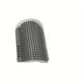 Wall-mounted cat self-groomer with massage comb brush for kittens and puppies, promoting grooming and relaxation.