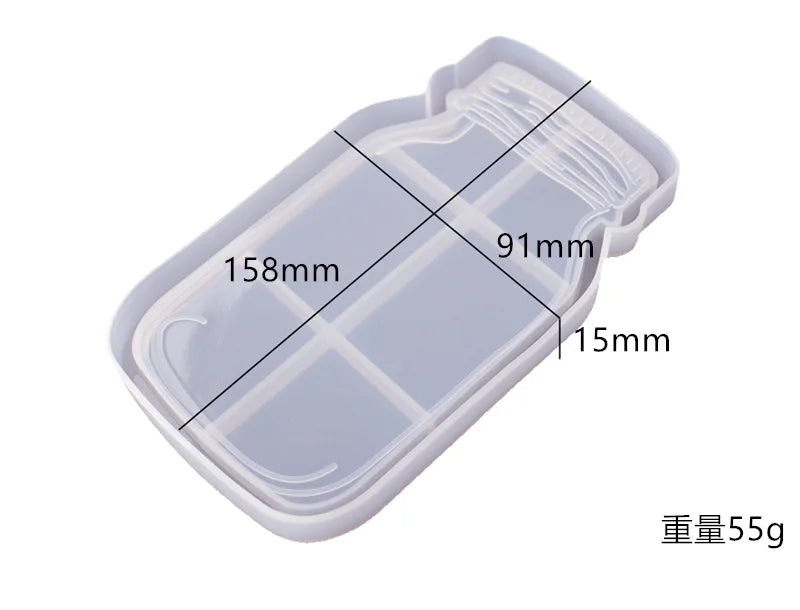 Three-layer fruit-shaped silicone mold for epoxy resin art, used as tea plate or cup pad, ideal for DIY home decoration.