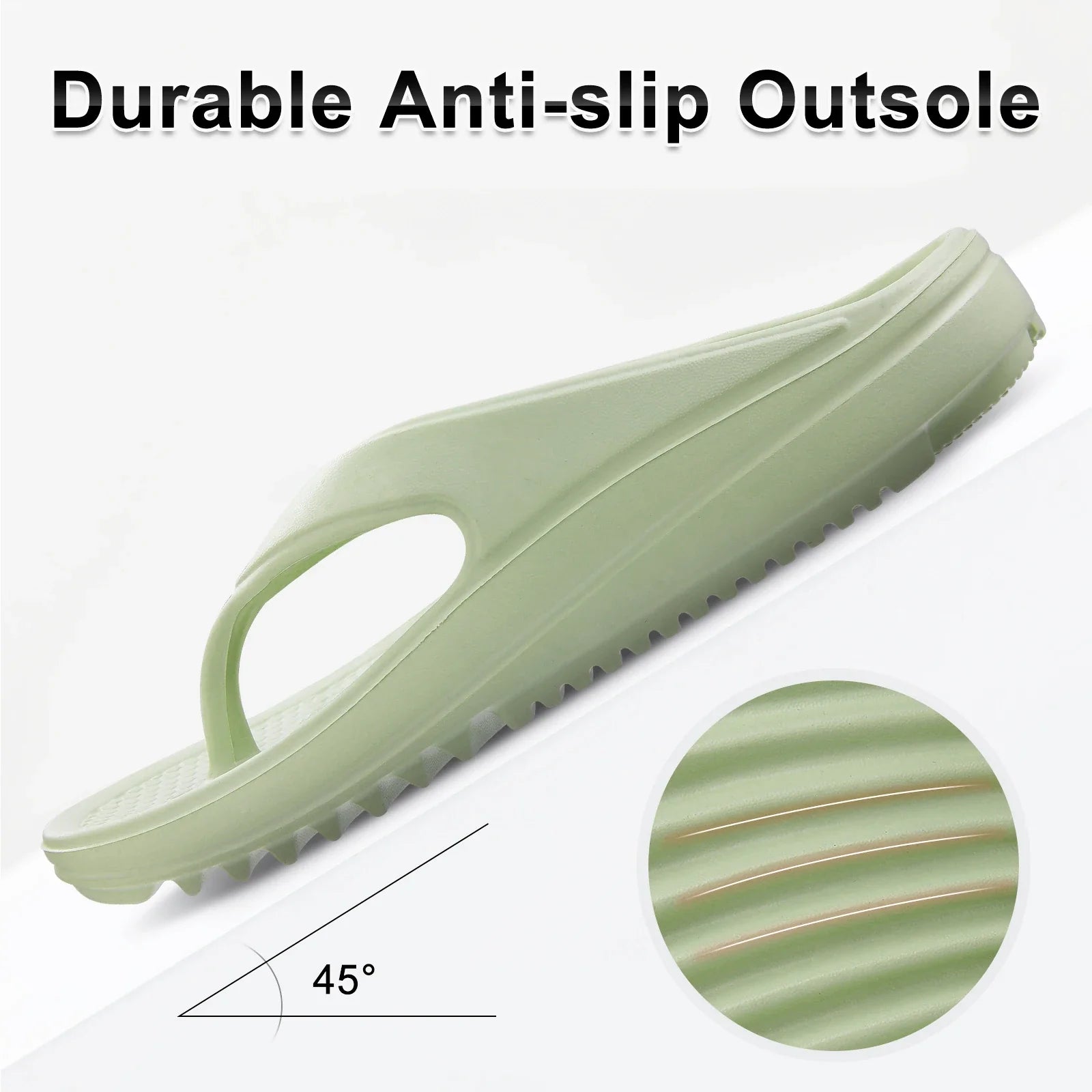 Comwarm thick sole flip flops for women with soft EVA yoga mat footbed, beach sandals, shown in a relaxed outdoor setting