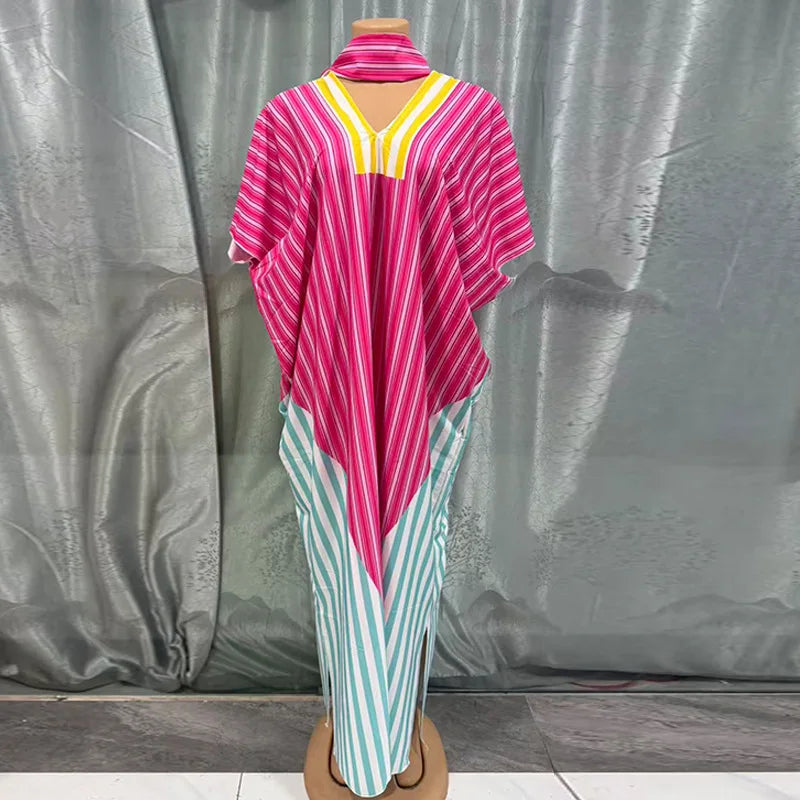 African dress for women by Showlu Fashion Store featuring traditional dashiki Ankara gown, long kaftan, Muslim abaya, and maxi robe.