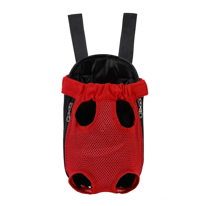 Showlu Adjustable Mesh Pet Carrier Backpack for cats and small dogs, breathable with secure straps and ventilation panels.