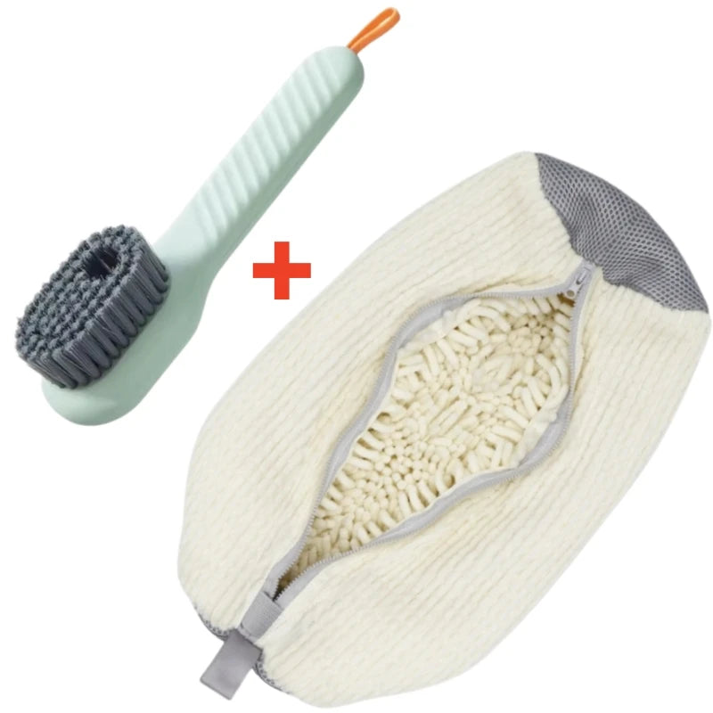Showlu Smart General portable shoe cleaner brush with bristles for quick, effective shoe cleaning and maintenance.