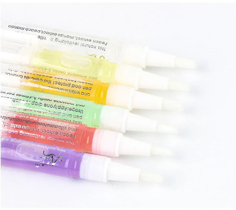 Showlu Smart General cuticle oil pen with a sleek design, featuring a clear barrel and precise applicator for nourishing cuticles.