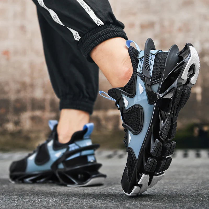 Men's casual sneakers by Showlu Fashion, breathable slip-on loafers and running shoes with stylish design and comfortable fit.