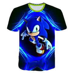 T-shirt 2025 Children's Clothes Sonic 3D for Kids Boys and Girls Cartoon Printing Animation Cosplay Clothing Accessories