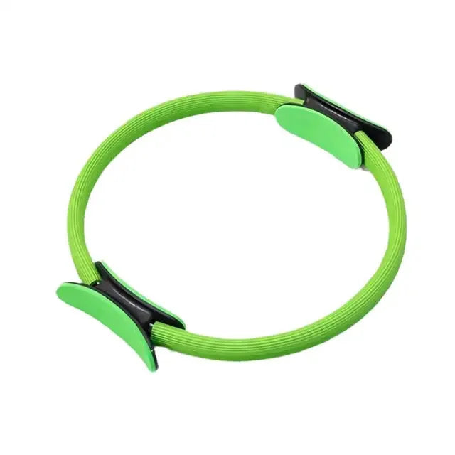 Showlu Smart General Pilates Ring Toner for resistance training, showing a close-up of the blue circular exercise tool.