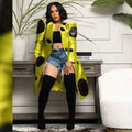 2023 New Autumn Winter Sequin Splicing Trench Women Small Suit Long Sleeve Jacket Casual Tops Slim Wild Blazers Long Coat