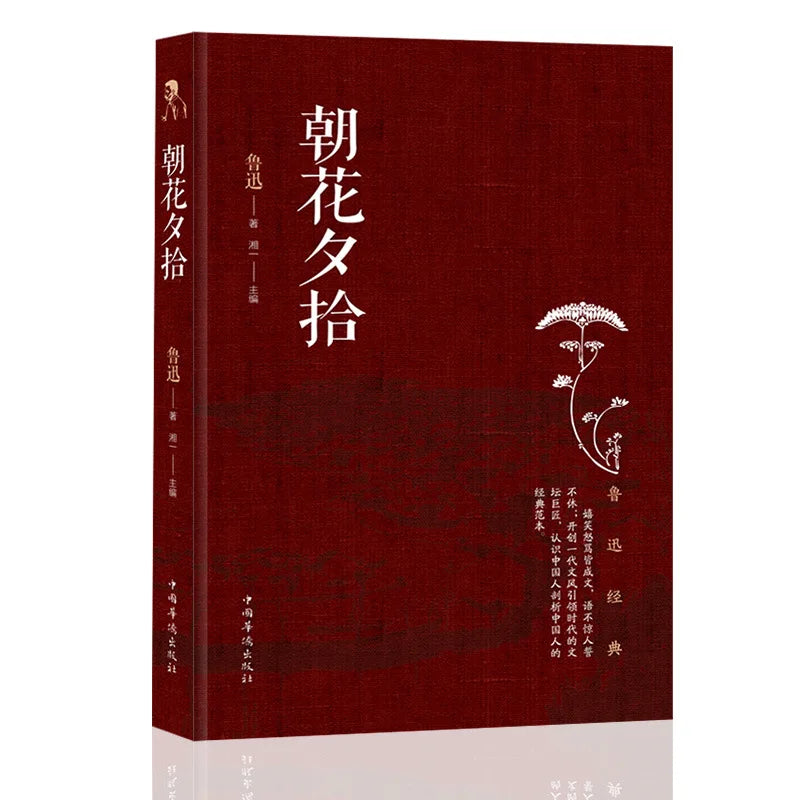 Complete works of Lu Xun, classic Chinese literature collection, hardcover books featuring traditional Chinese artwork and calligraphy