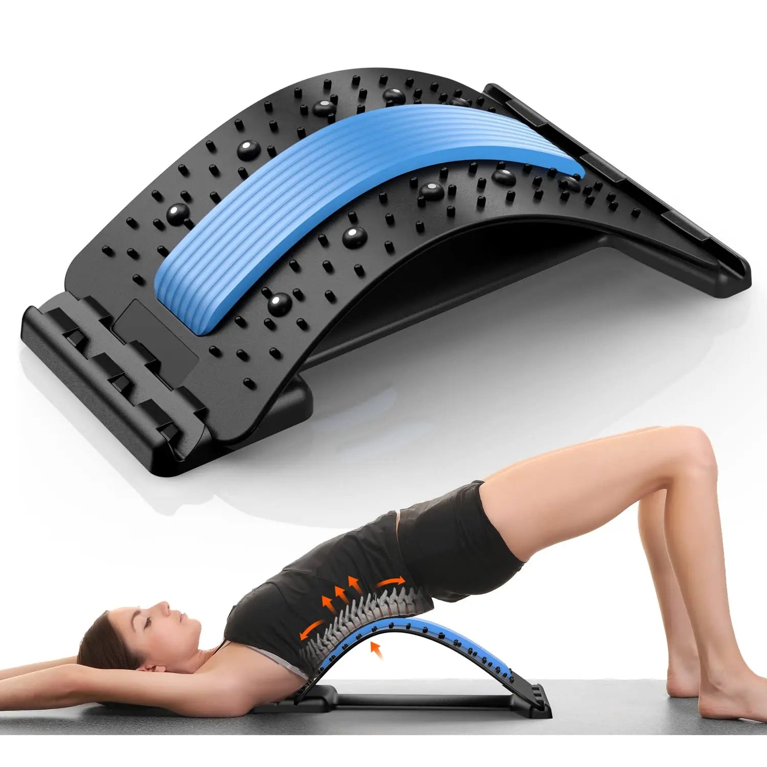 SHOWLU FASHION STORE GOT-TOG Back Stretcher with multiple levels for back pain relief, featuring ergonomic design and padded support